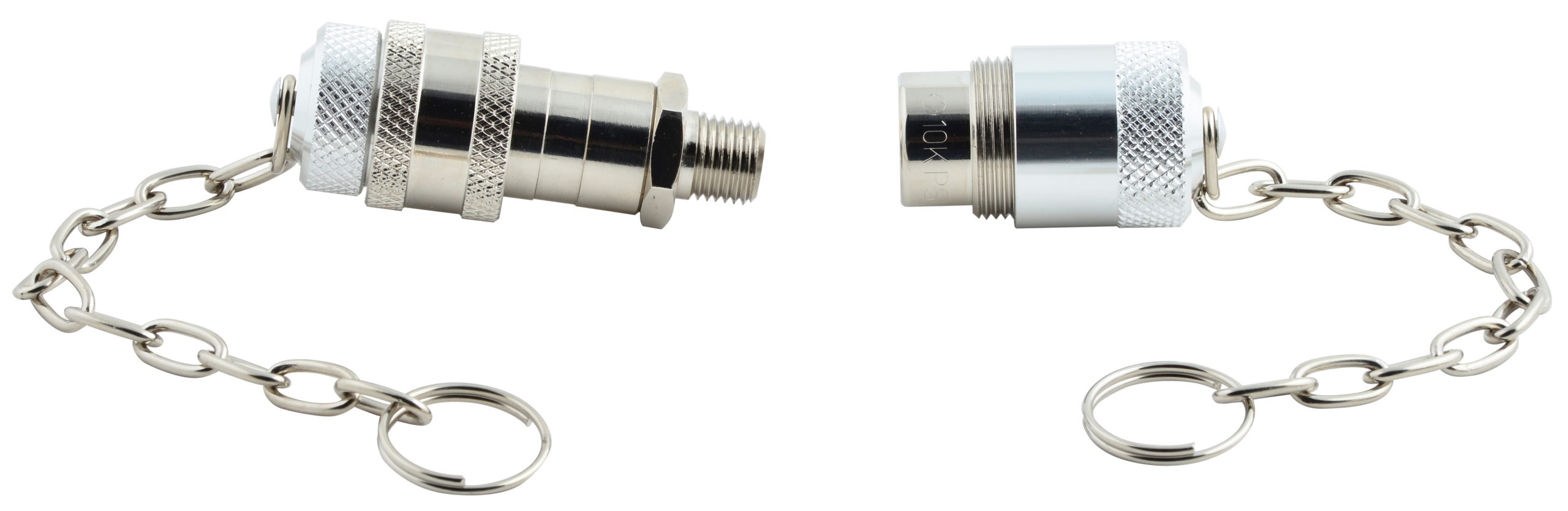 HÖGFLÖDESKOPPLING HANE+HONA SET1/4" MED DAMMSKYDD