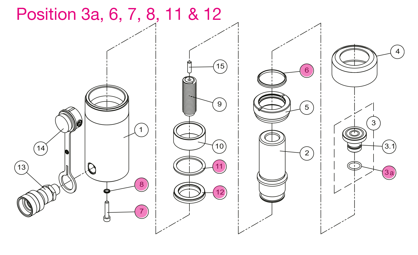 PACKNINGSSATS H1501 H1502 H1504 H1506 H1508 H1510 H1512