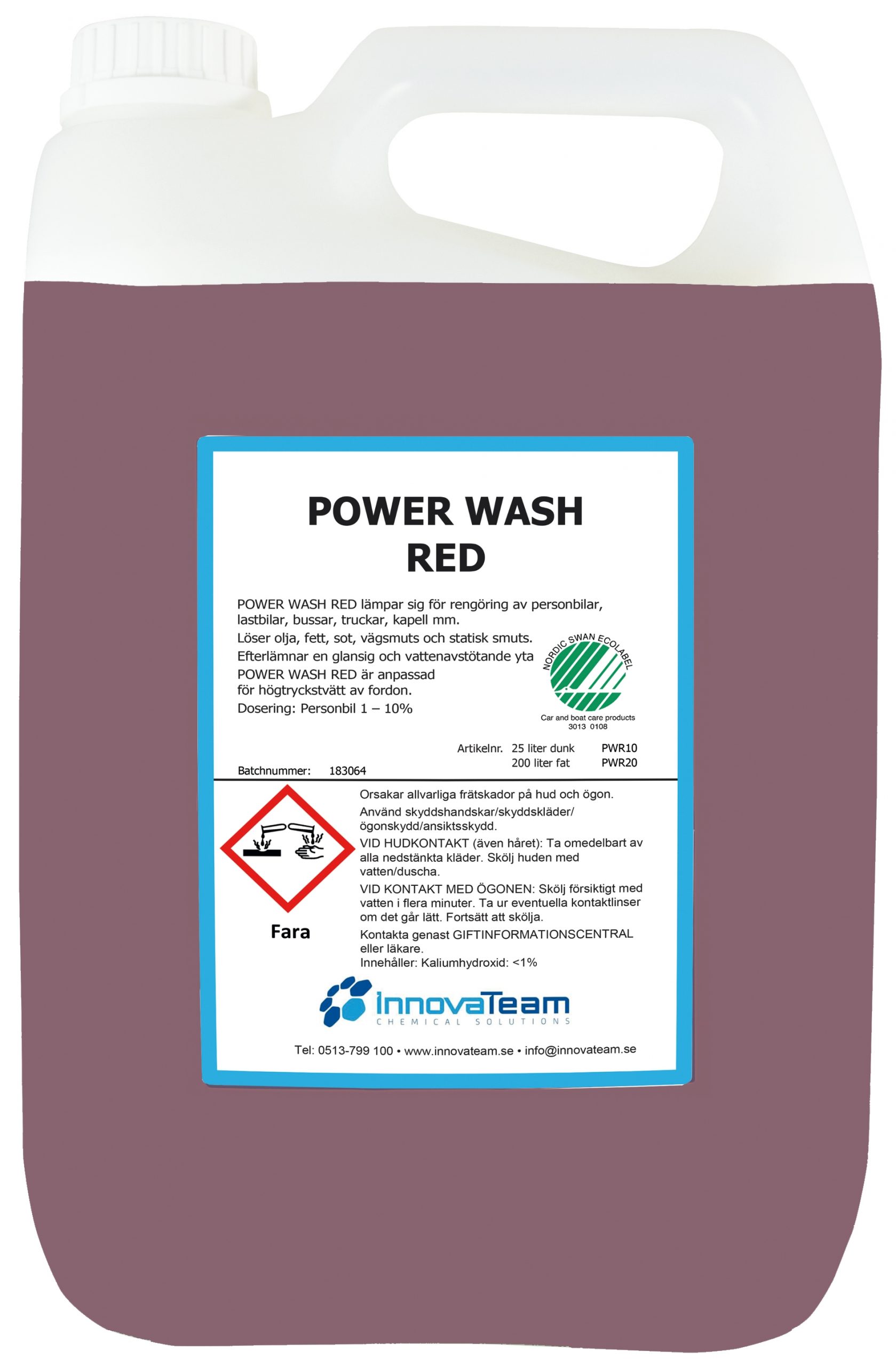 power wash red 5l fordonstvätt