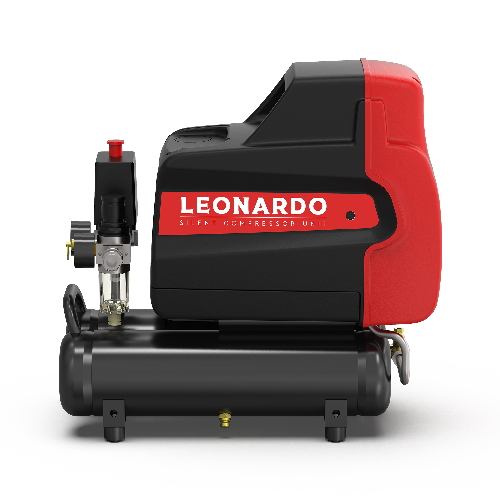 KOMPRESSOR LEONARDO XSS138 1HK 6L 10BAR OLJEFRI - Bild 3