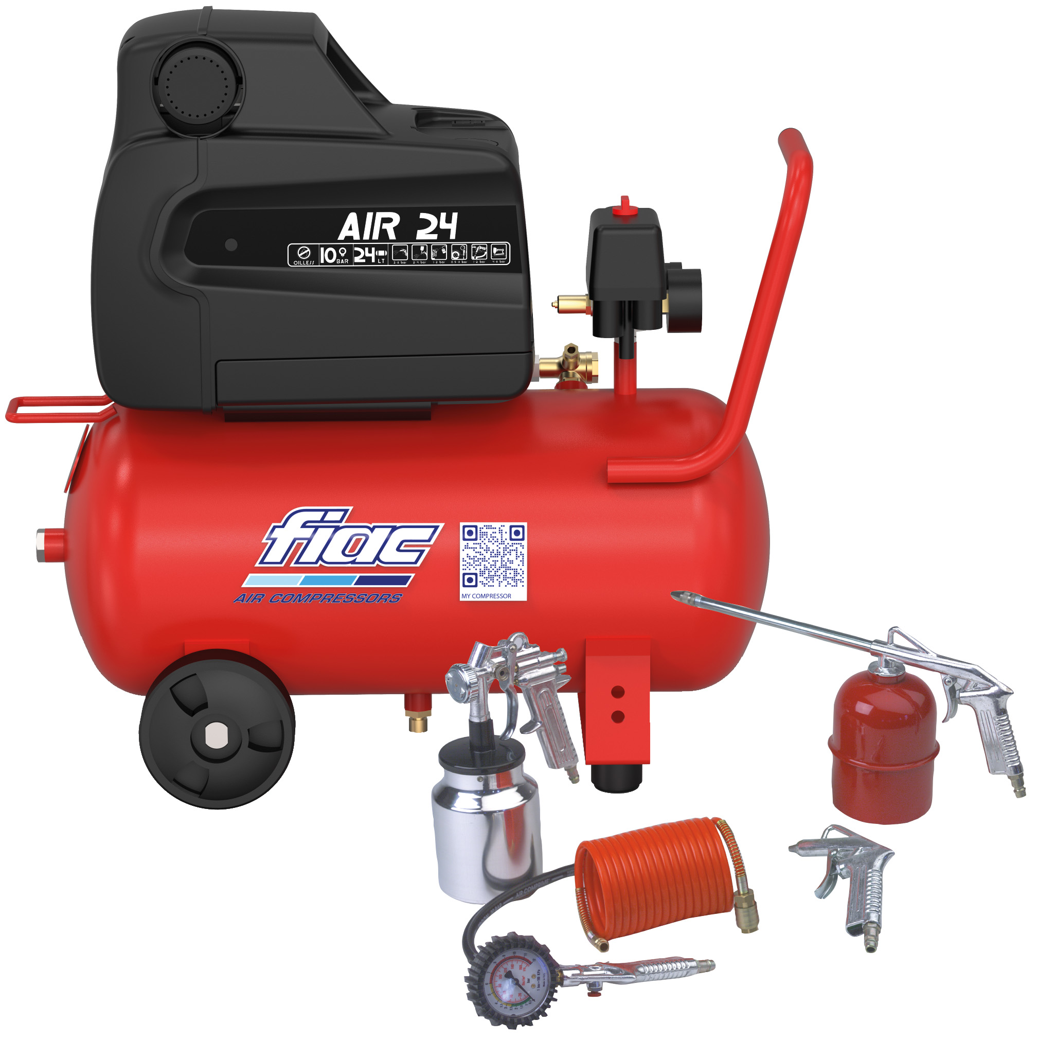 KOMPRESSOR XSS 228 MED KIT 2HK 24L 10BAR OLJEFRI