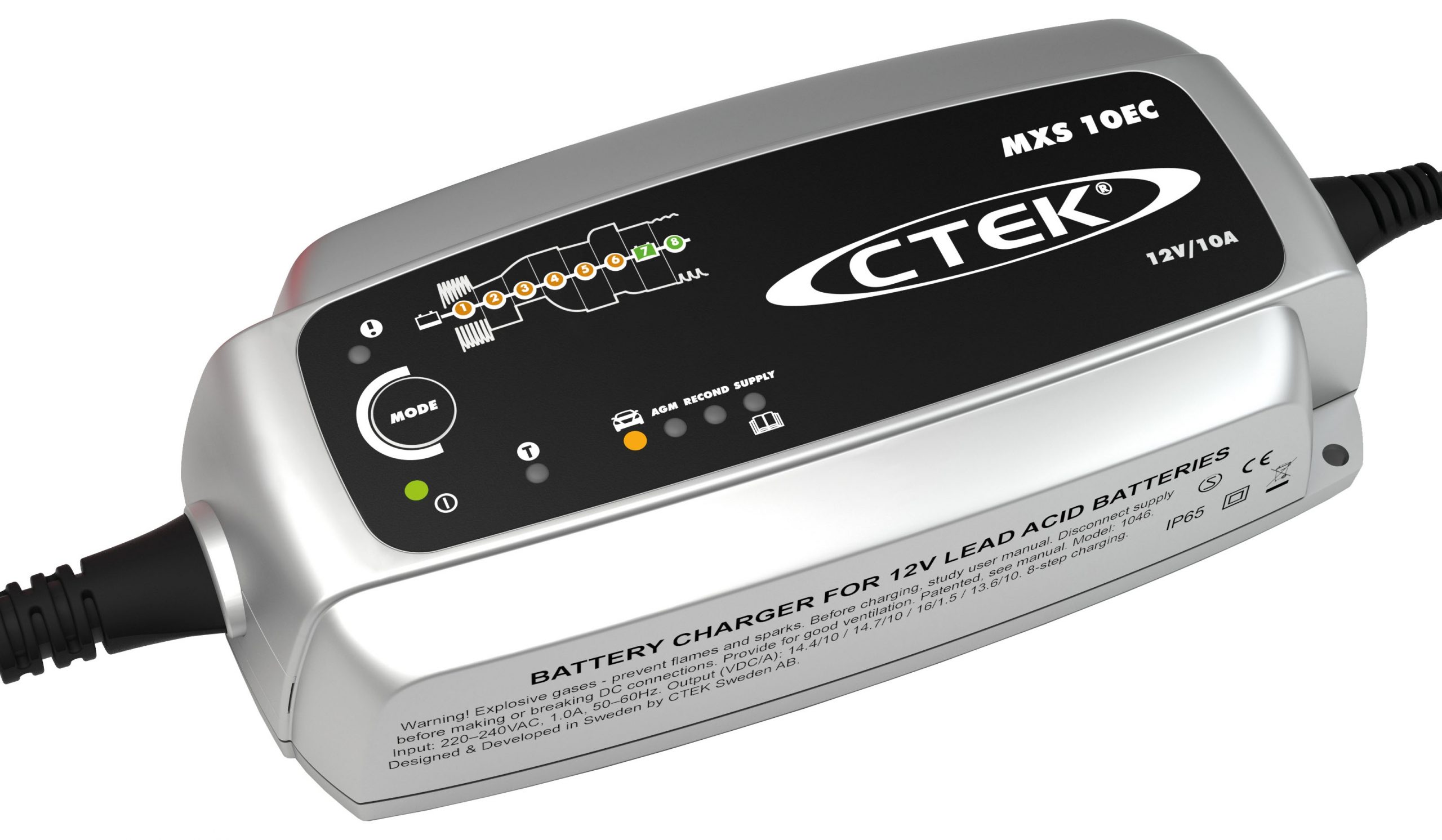 BATTERILADDARE CTEK MXS10 EC 12V 4M KABEL