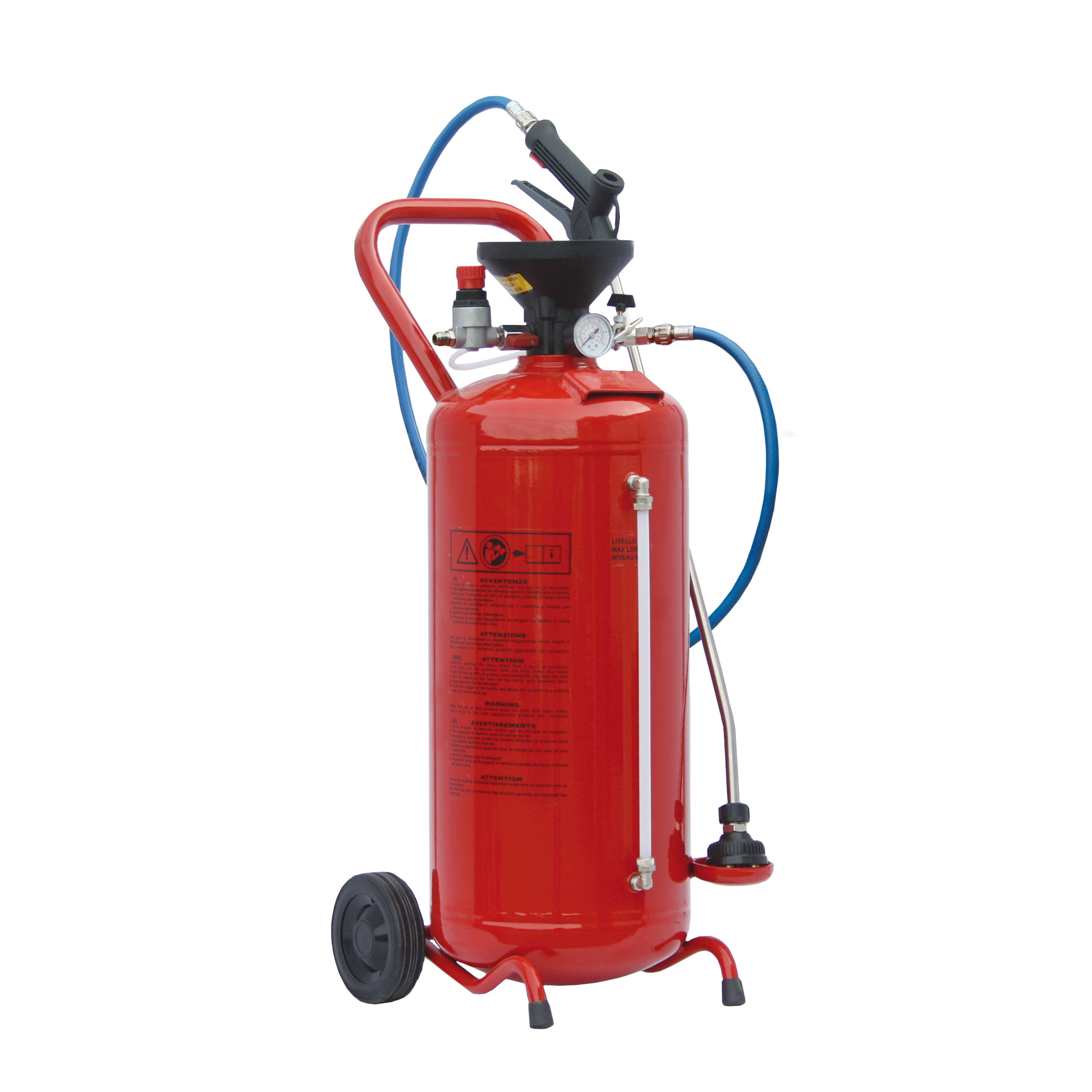 SKUMSPRUTA TRYCKLUFT 24 L RÖD LACKAD