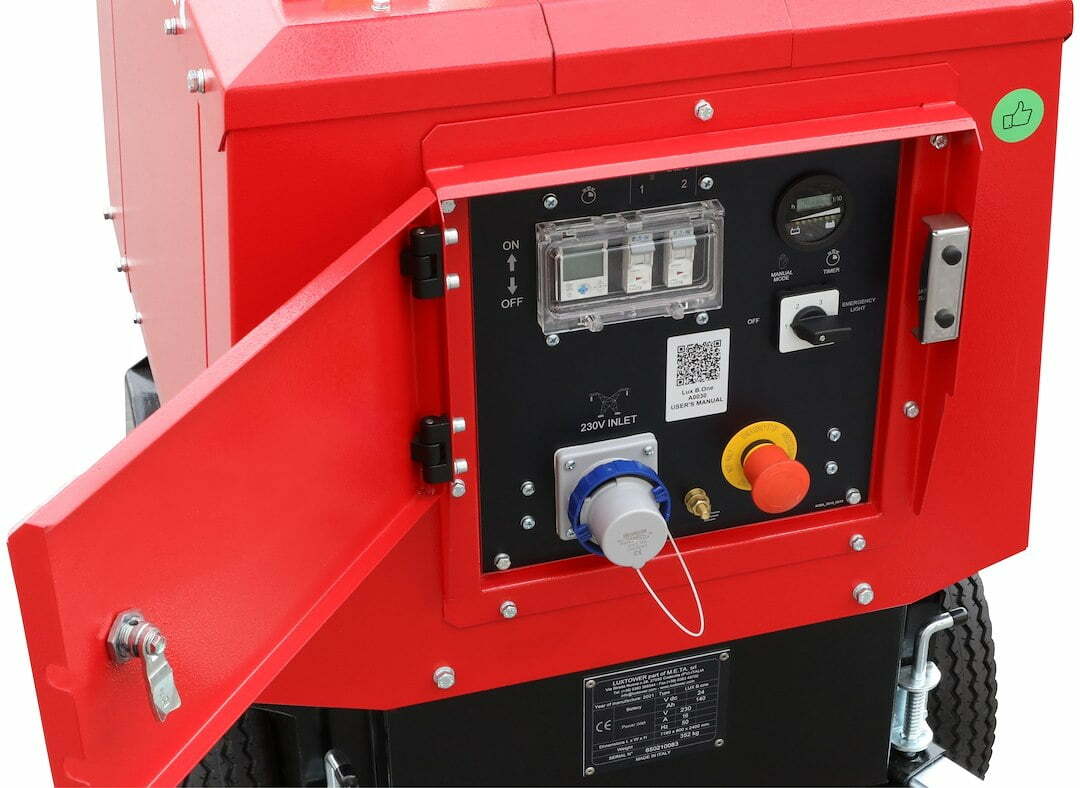 Belysningsmast Batteridrift 4X100W - 5,5 Meter - Bild 5