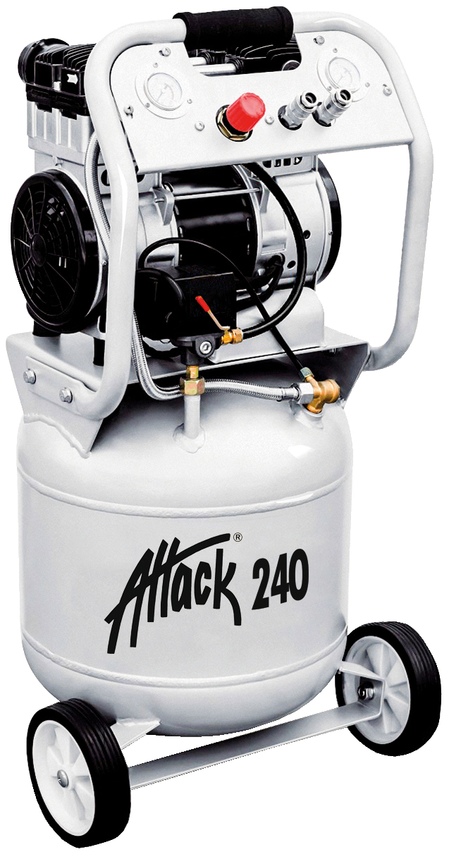 KOMPRESSOR ATTACK 240 2HK 40L 10BAR OLJEFRI HJULBUREN
