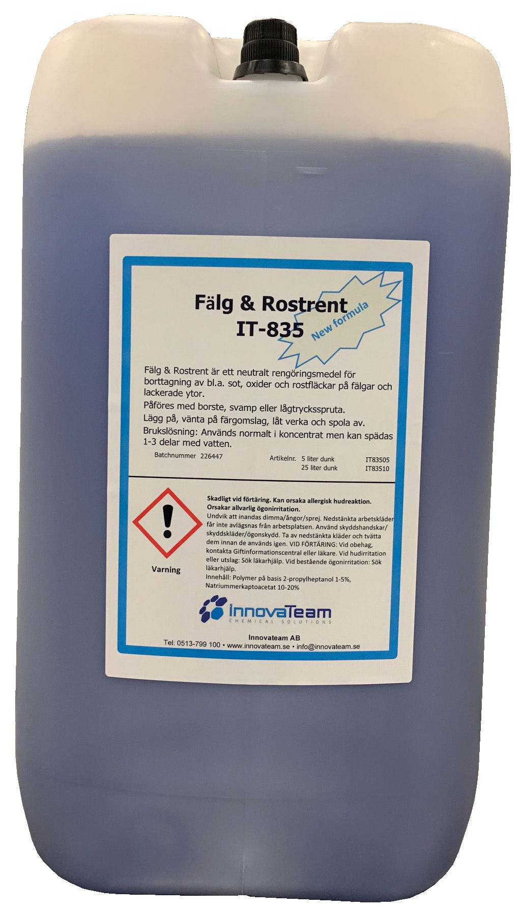 fälg & rostrent 25l neutral rostlösare