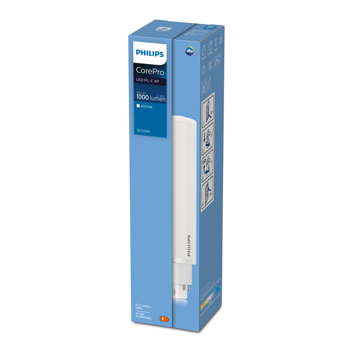 LYSRÖR COREPRO LED PHILIPS PLC 8,5W 830 2P G24D-3 - Bild 2